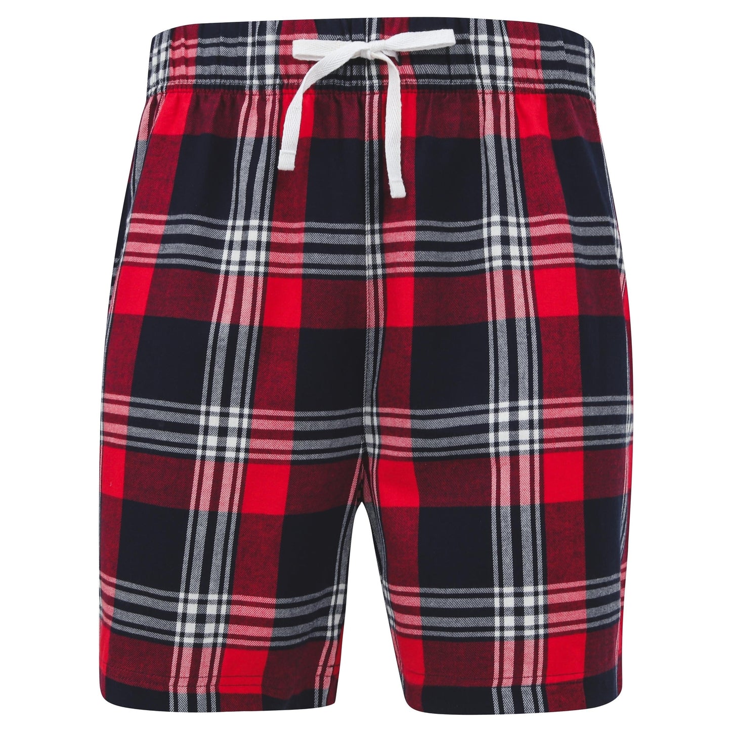 SF Tartan Lounge Shorts Elasticated Waist 100% Cotton Flannel Twill