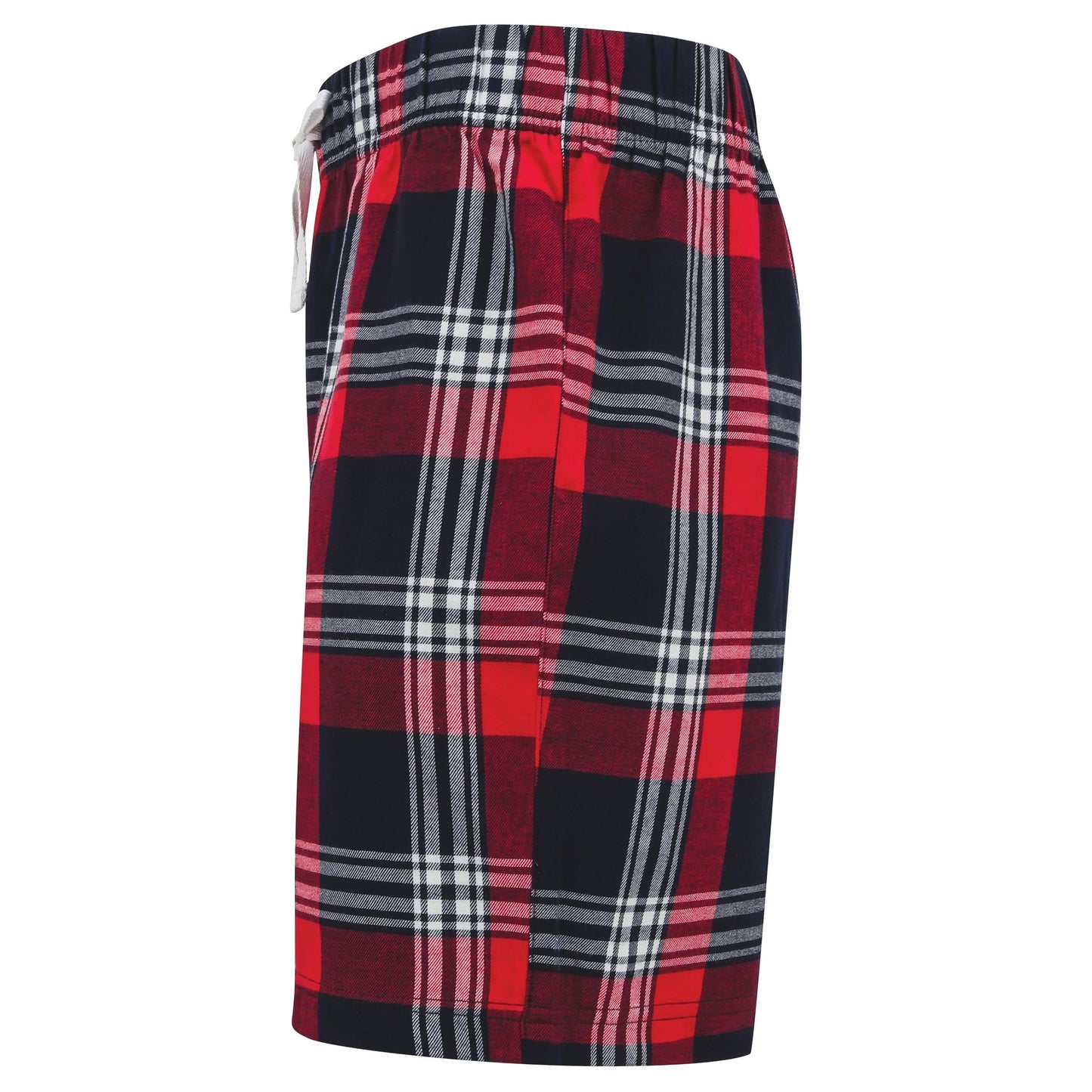 SF Tartan Lounge Shorts Elasticated Waist 100% Cotton Flannel Twill