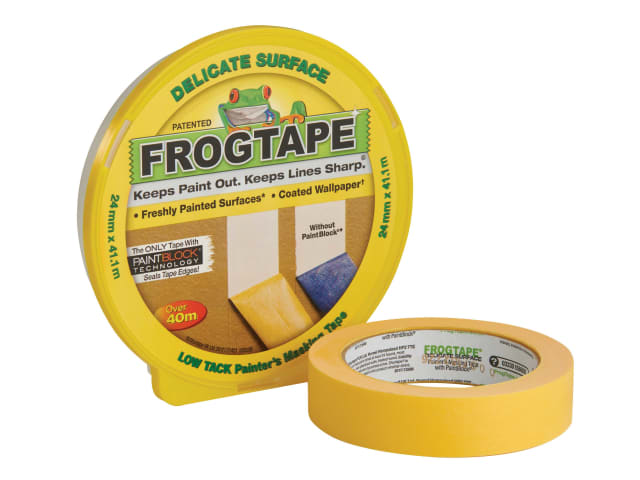 FrogTape Delicate Surface Masking Tape 24mm x 41.1m UV Resistant PaintBlock
