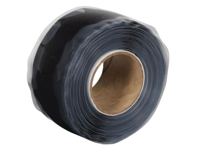 Shurtape Duck Tape Wrap-Fix Self-Fusing Repair Tape 25mm x 3m Black Waterproof