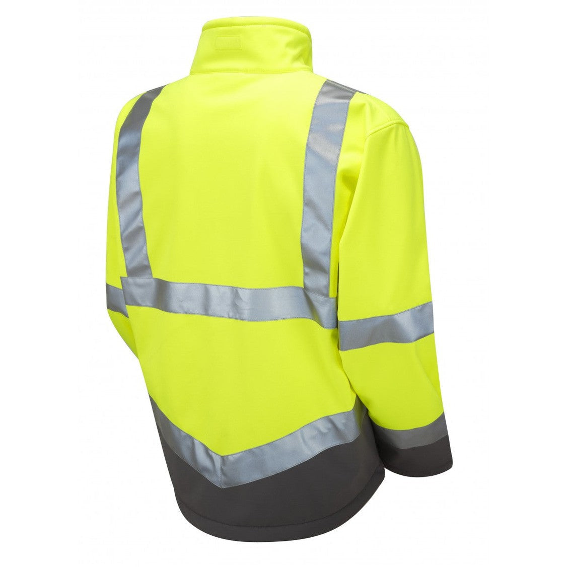 Leo Workwear EcoViz Softshell Jacket Hi-Vis Railway Standard S-6XL