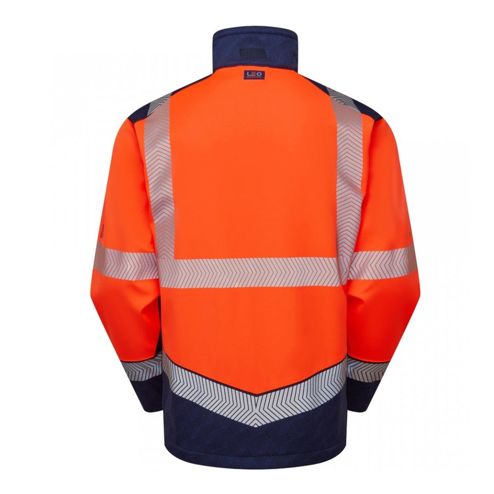 Leo Workwear EcoViz Softshell Jacket BOWDEN Water Resistant Windproof S-6XL