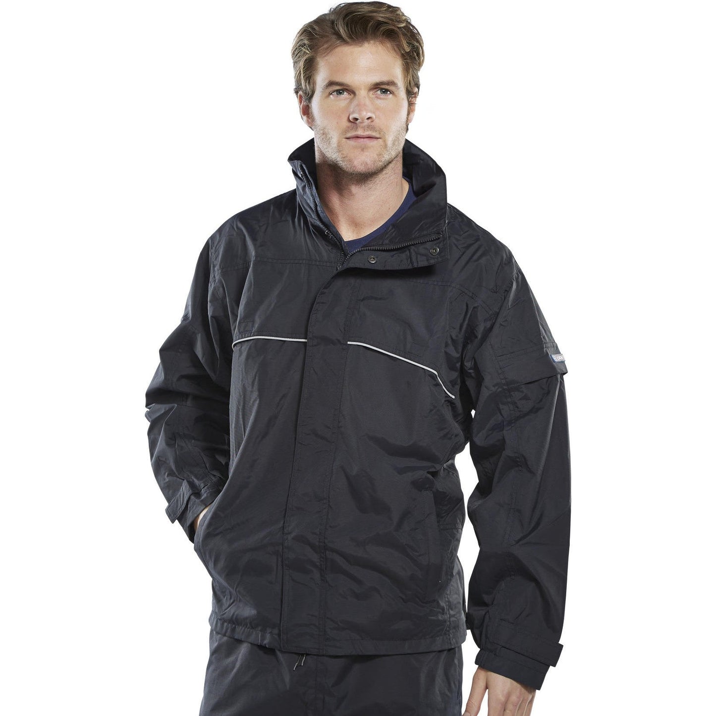 Beeswift Springfield Taslon Jacket Lightweight Breathable Water Resistant Hi Viz
