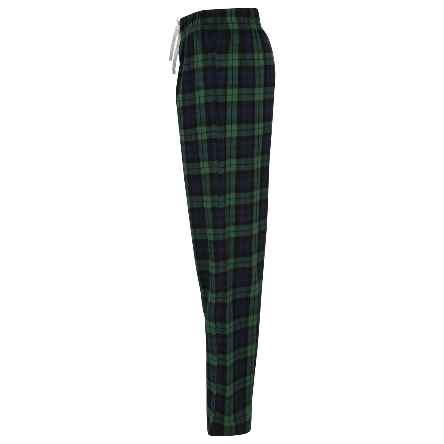 SF Women's Tartan Lounge Pants Elasticated Waist 100% Cotton Flannel