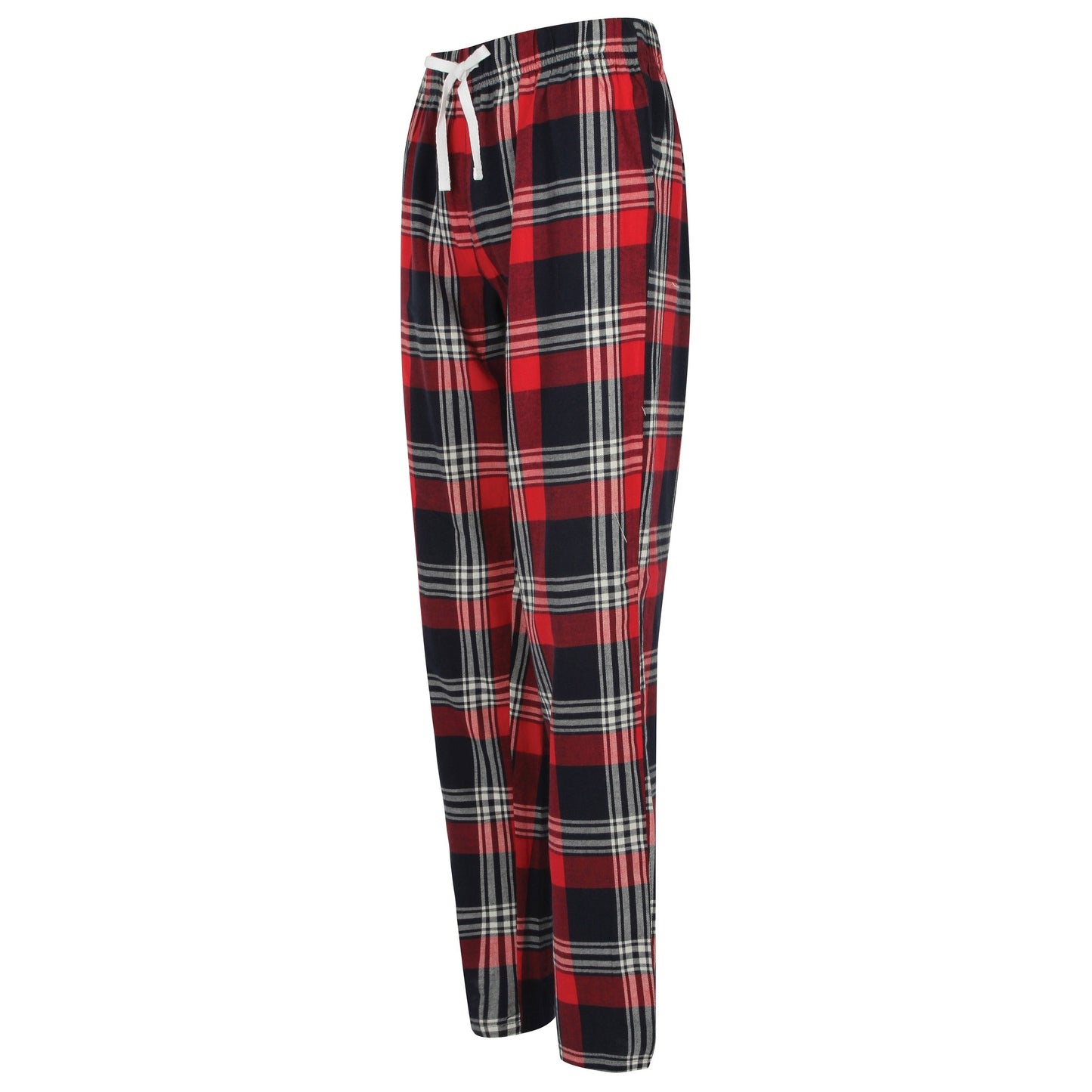 SF Women's Tartan Lounge Pants Elasticated Waist 100% Cotton Flannel