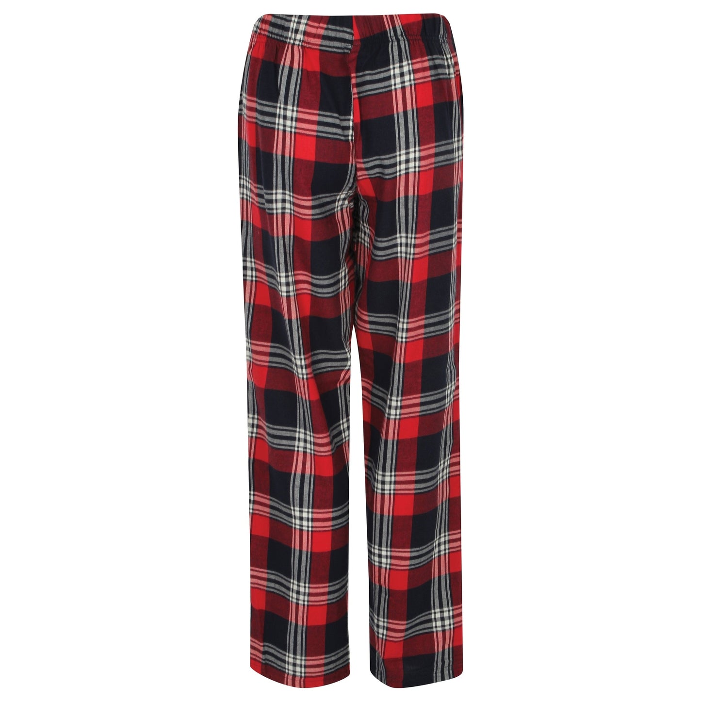 SF Women's Tartan Lounge Pants Elasticated Waist 100% Cotton Flannel