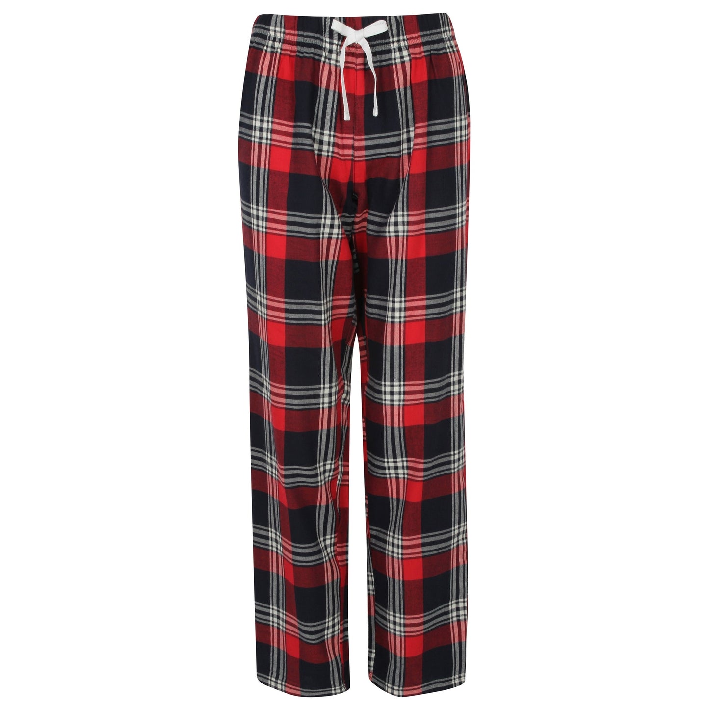 SF Women's Tartan Lounge Pants Elasticated Waist 100% Cotton Flannel