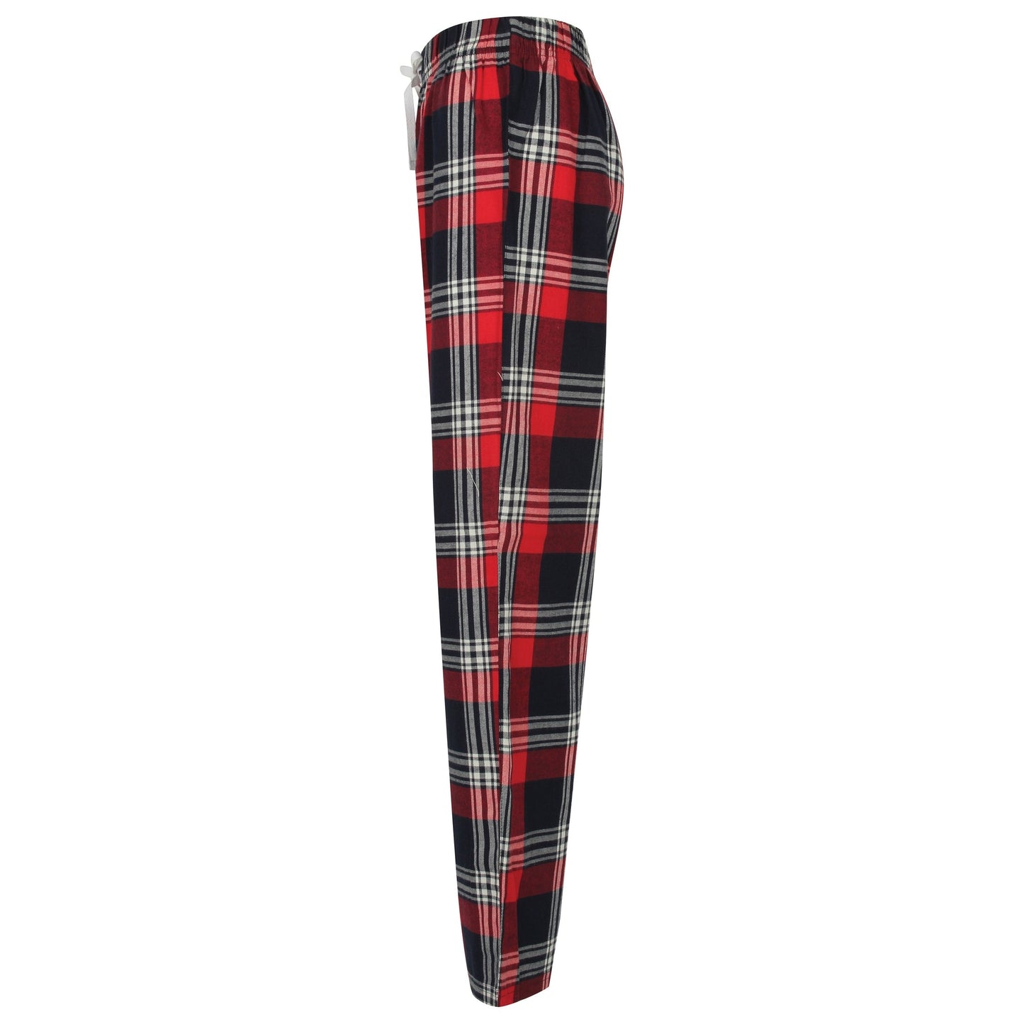 SF Women's Tartan Lounge Pants Elasticated Waist 100% Cotton Flannel
