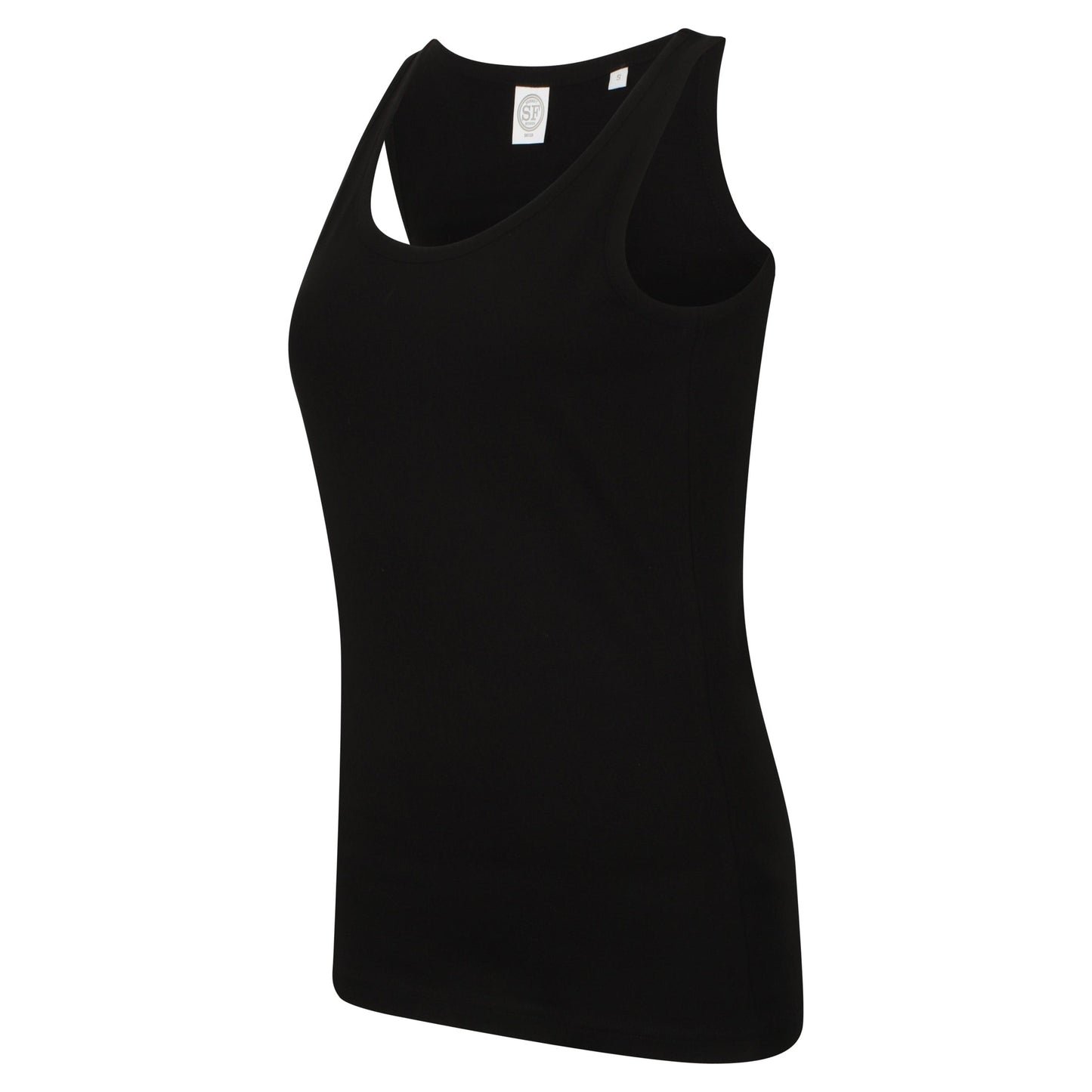 SF Women's Stretch Vest Soft Fabric Tear-Out Label Modern Slim Fit