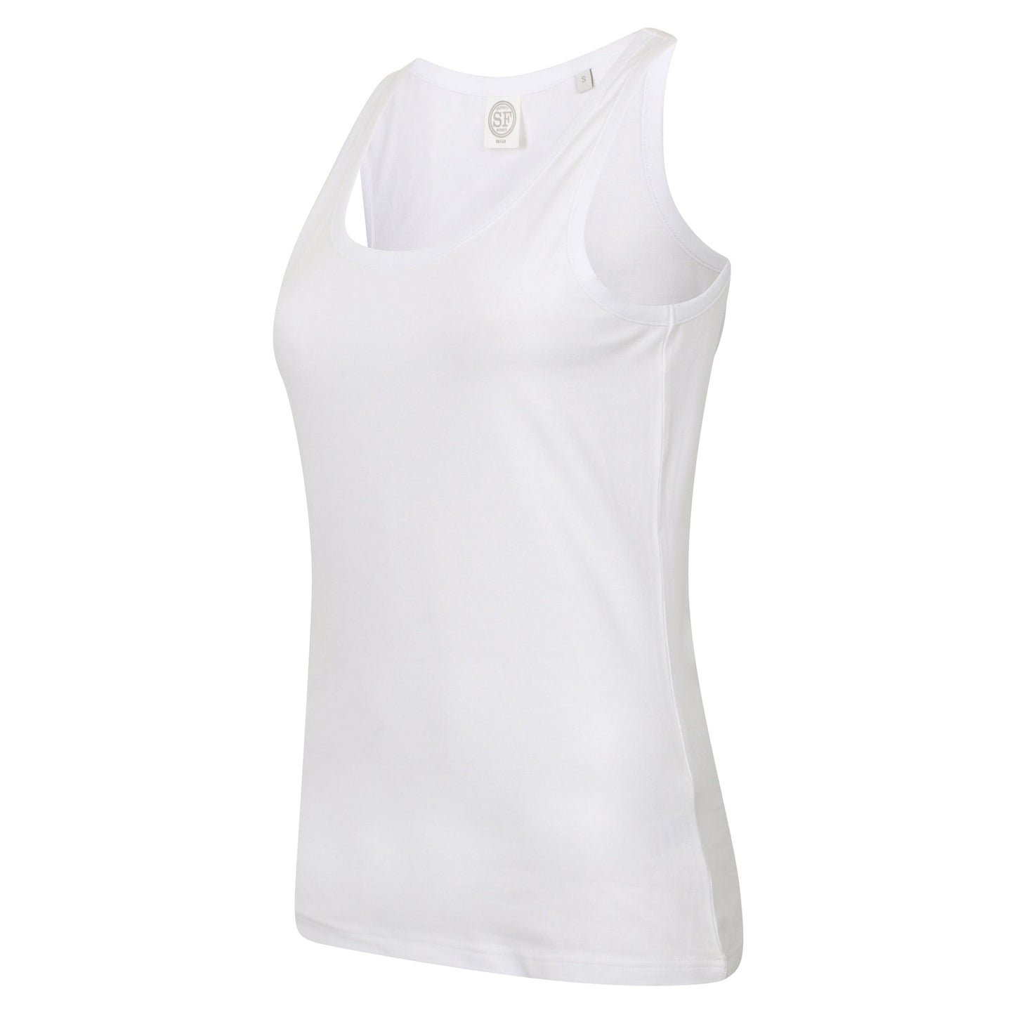SF Women's Stretch Vest Soft Fabric Tear-Out Label Modern Slim Fit