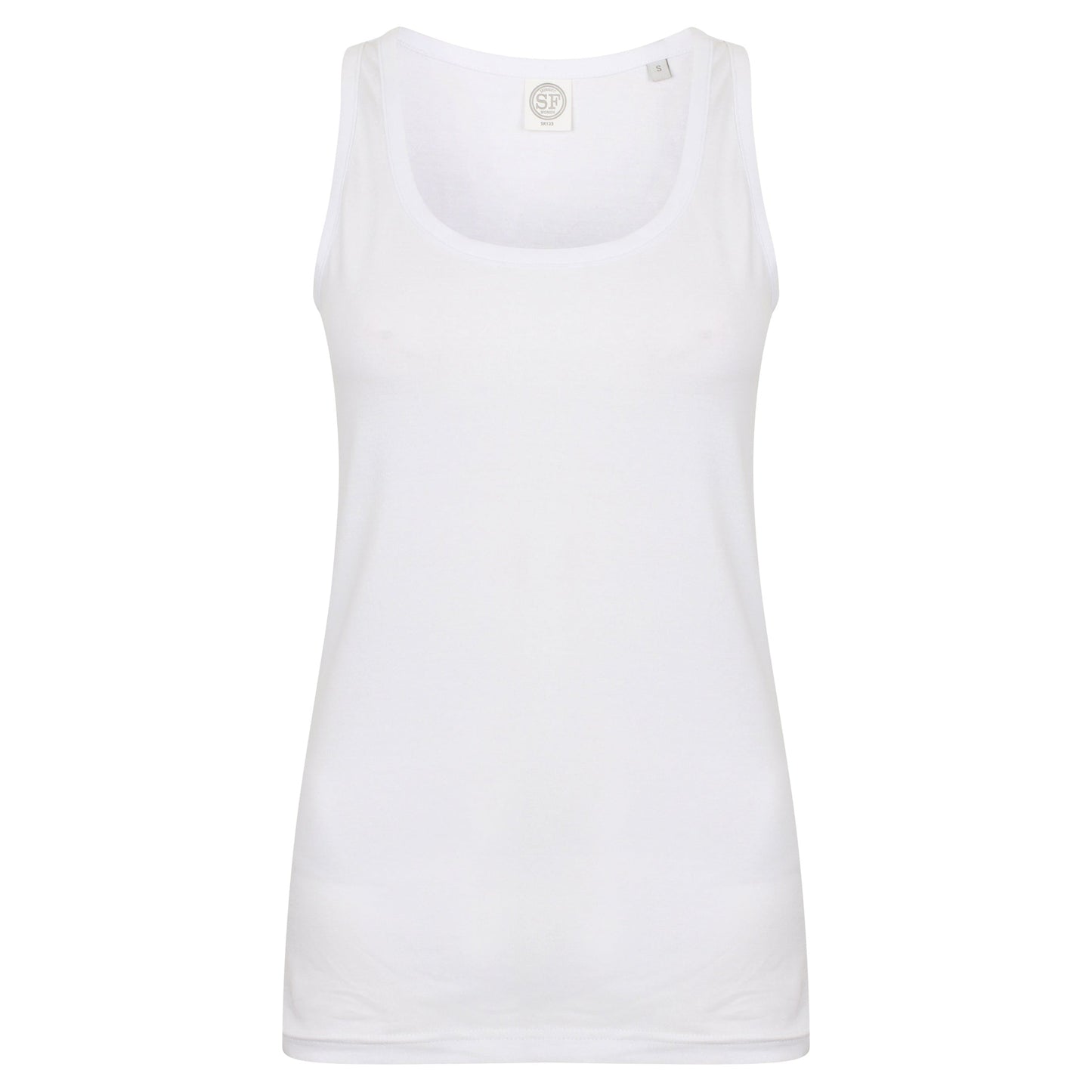 SF Women's Stretch Vest Soft Fabric Tear-Out Label Modern Slim Fit