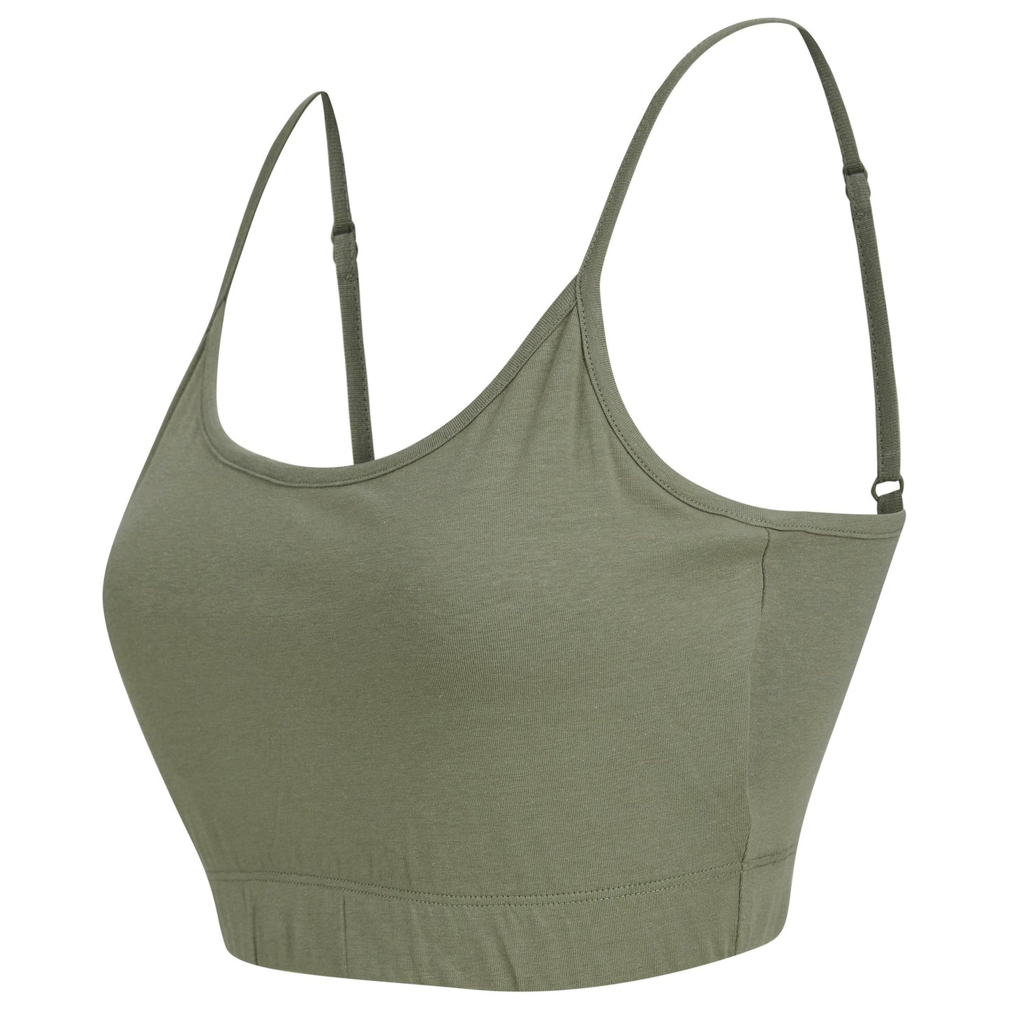 SF Women's Sustainable Cropped Cami Top Adjustable Straps Eco-Friendly Fashion
