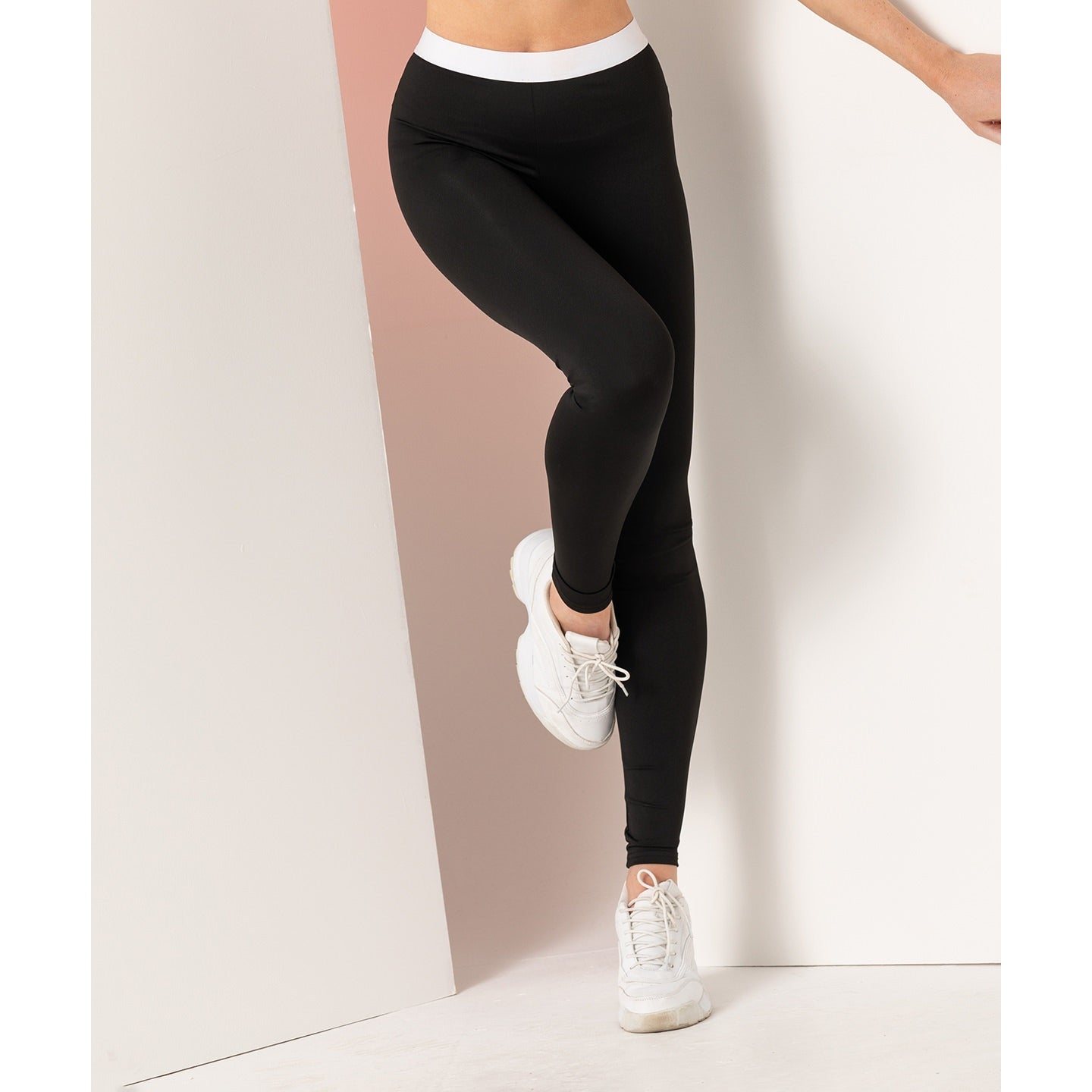 Sf Women's Fashion Leggings Soft Elastic Band Non-Transparent Stretch XS-XL