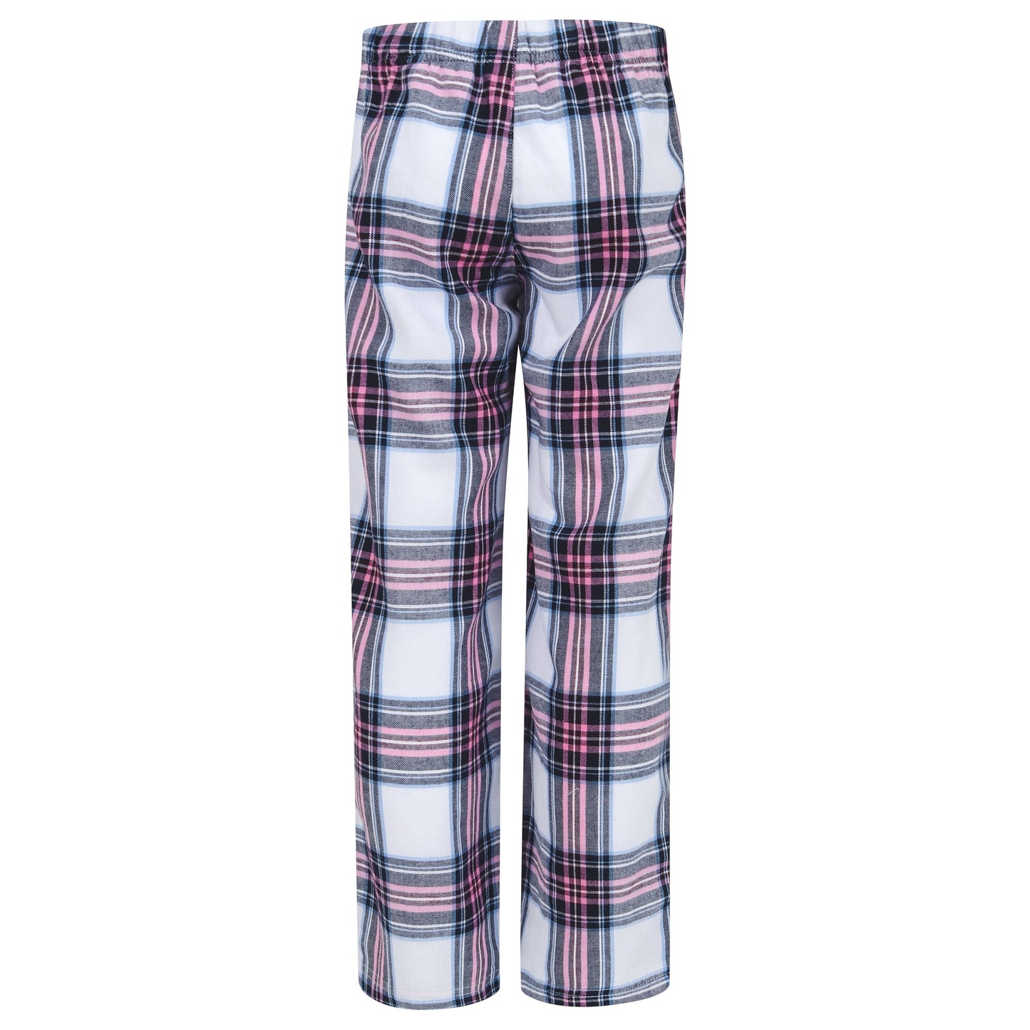SF Minni Kids Tartan Lounge Pants Elasticated Waist 100% Cotton Flannel