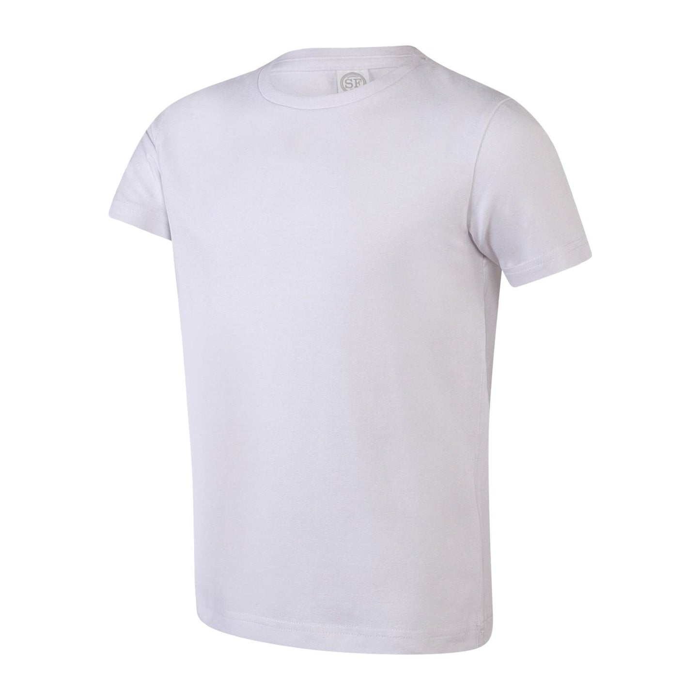 SF Minni Kids Feel-Good Stretch T Shirt Ribbed Neck Tear-Out Label Slim Fit