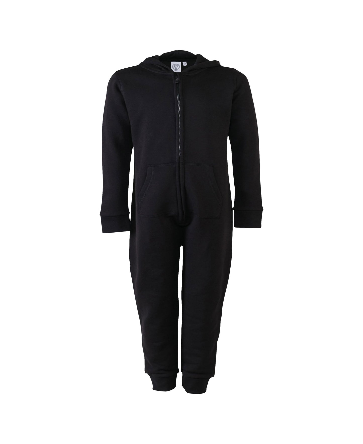 Sf Unisex Slim Fit All-In-One Loungewear with Zipper Front and Hood
