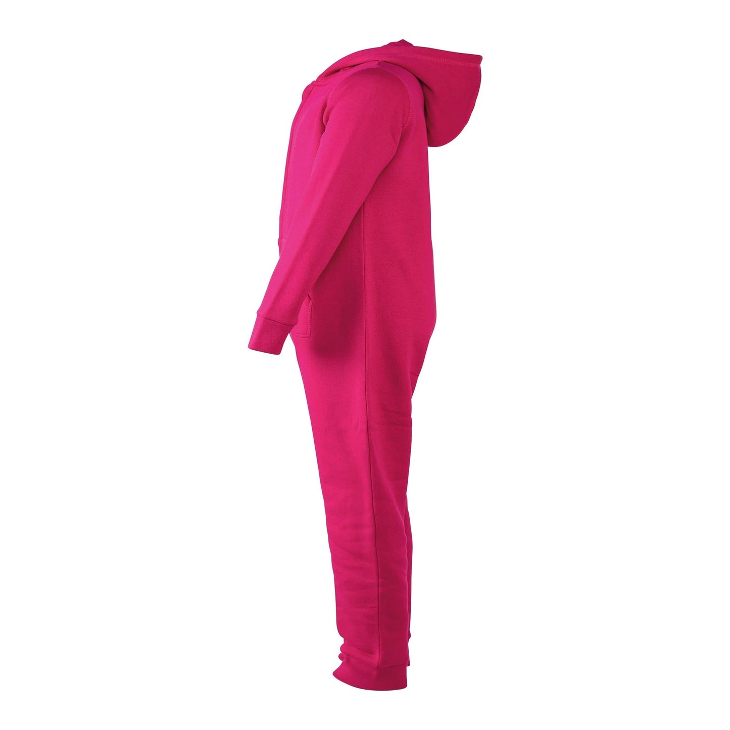 Sf Minni Kids Slim Fit All-In-One Loungewear with Front Zip and Kangaroo Pocket