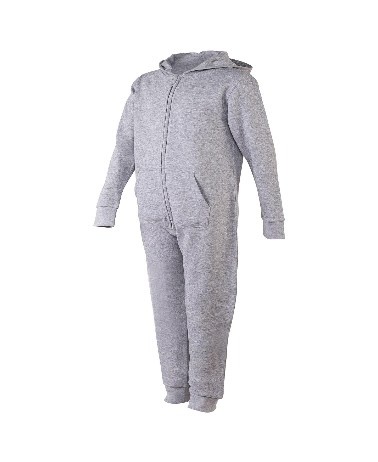 Sf Unisex Slim Fit All-In-One Loungewear with Zipper Front and Hood