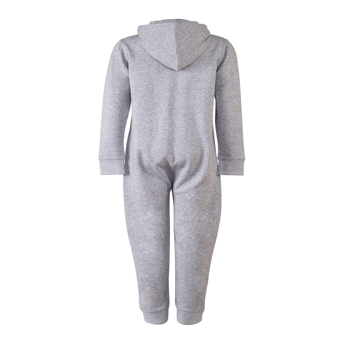 Sf Minni Kids Slim Fit All-In-One Loungewear with Front Zip and Kangaroo Pocket