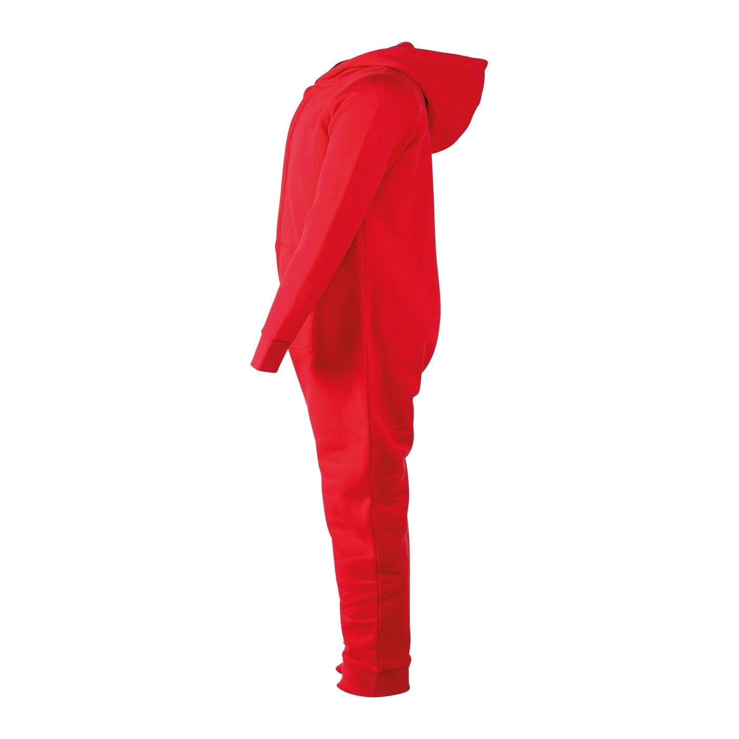Sf Minni Kids Slim Fit All-In-One Loungewear with Front Zip and Kangaroo Pocket
