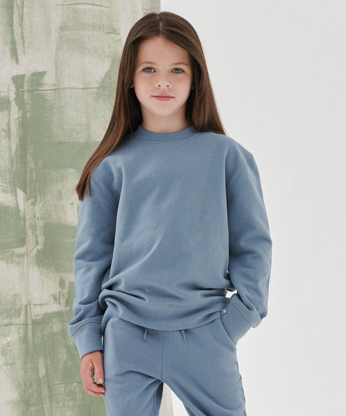 Sf Minni Kids Sustainable Fashion Curved Hem Sweatshirt Unisex Eco-Friendly