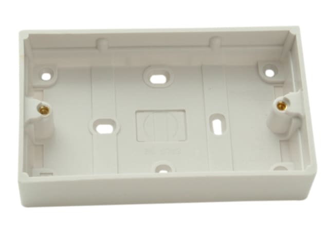 SMJ Double Pattress Box 30mm Trade Pack for Electrical Installations