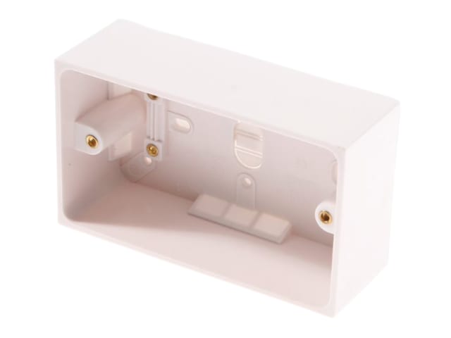 SMJ Double Pattress Box 44mm Trade Pack for Electrical Installations