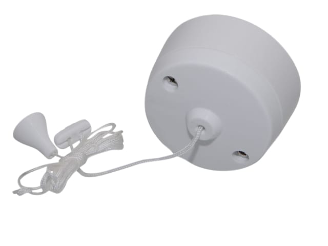 SMJ 6A Ceiling Pull Switch 2-Way Trade Pack Adjustable Cord for Bathrooms