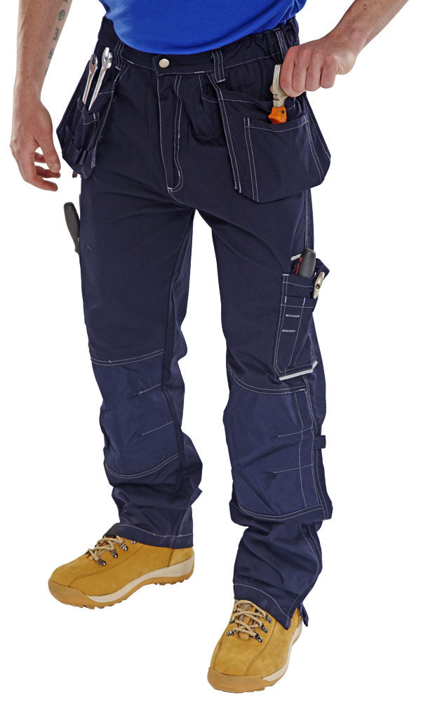 Beeswift Shawbury M/P Trousers Polycotton Multi Pocket Tool Pouches Reinforced