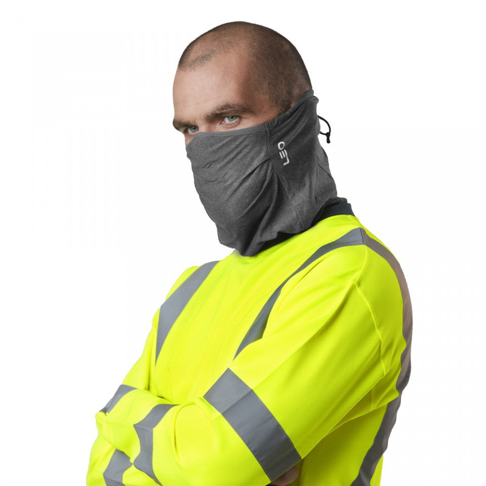 Leo Workwear EcoViz Snood HeiQ Viroblock 3-Layer Antimicrobial Comfort