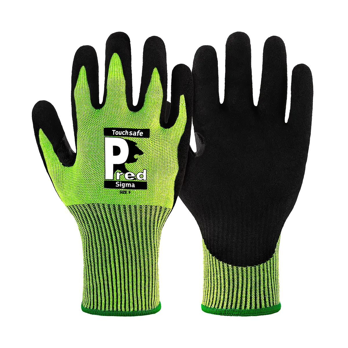 Predator Sigma Gloves Cut Level D Touchscreen Heat Resistant Nitrile Palm