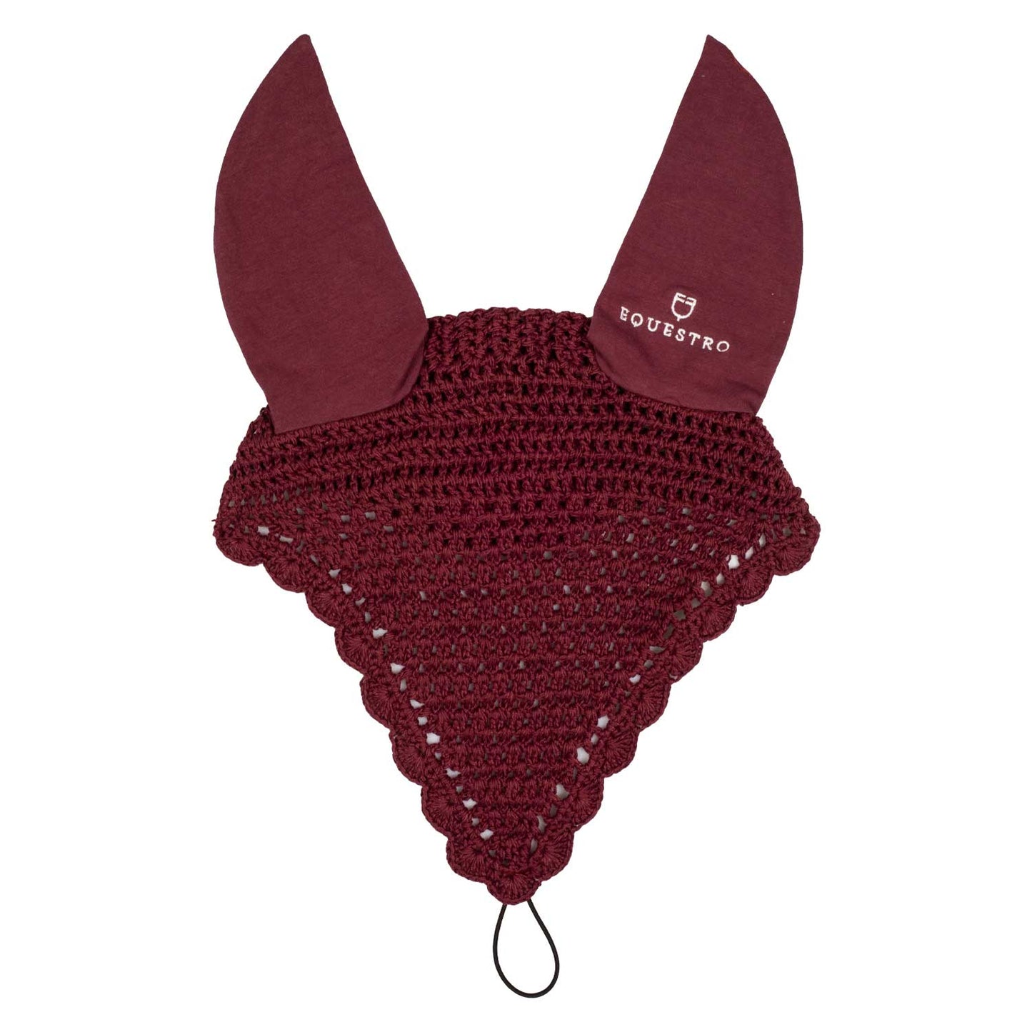 Equestro Horse Cotton Fly Veil With Noseband Attachment For Comfort