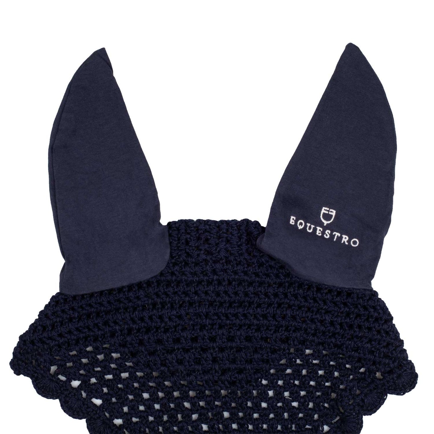 Equestro Horse Cotton Fly Veil With Noseband Attachment For Comfort
