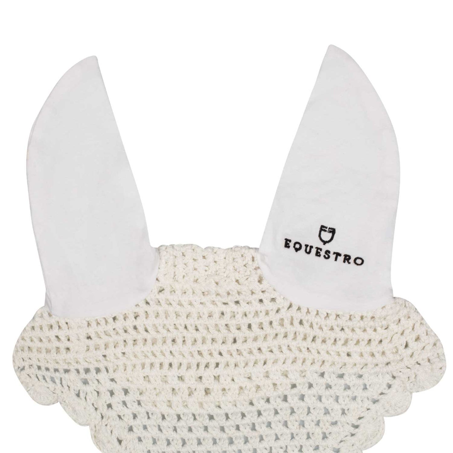 Equestro Horse Cotton Fly Veil With Noseband Attachment For Comfort