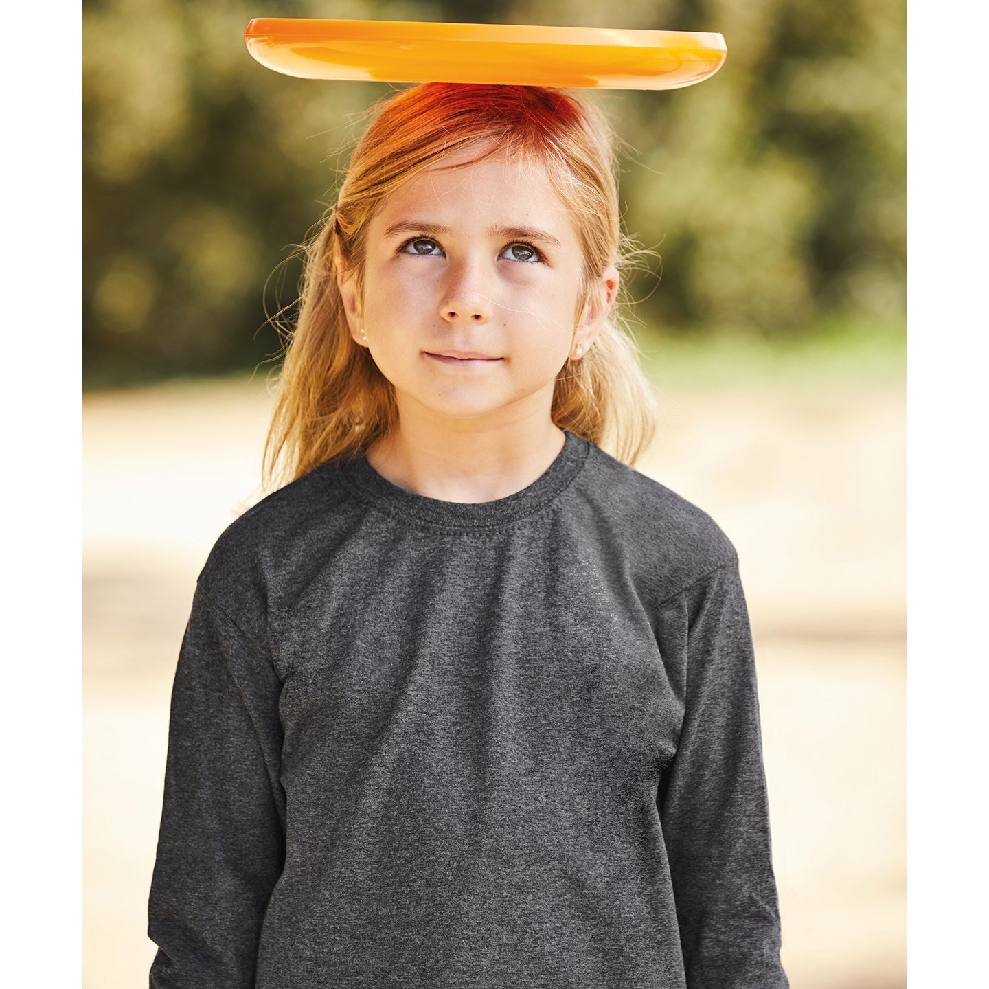 Fruit Of The Loom Kids Long Sleeve T-Shirt Cotton Crew Neck Various Colours