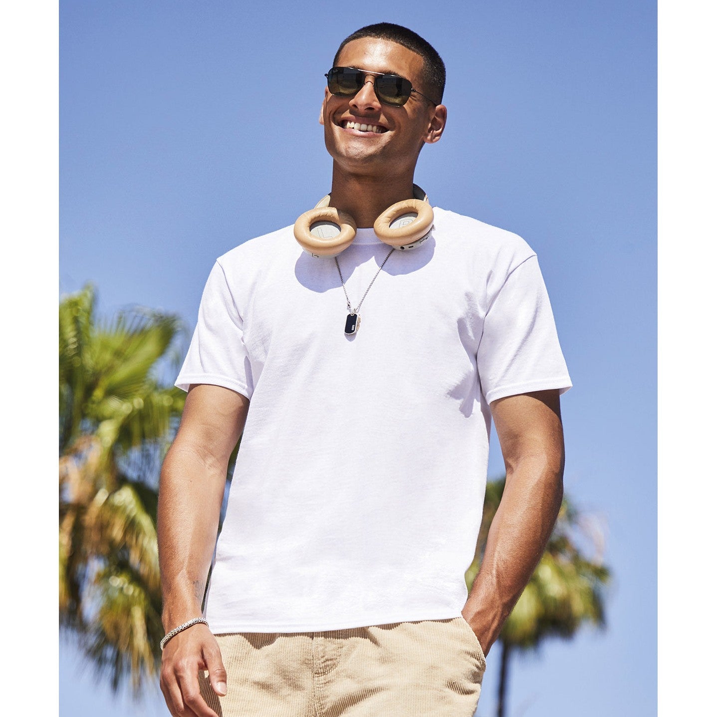 Fruit Of The Loom Heavy Cotton T-Shirt Rib Crew Neck Classic Fit Sizes S-3XL