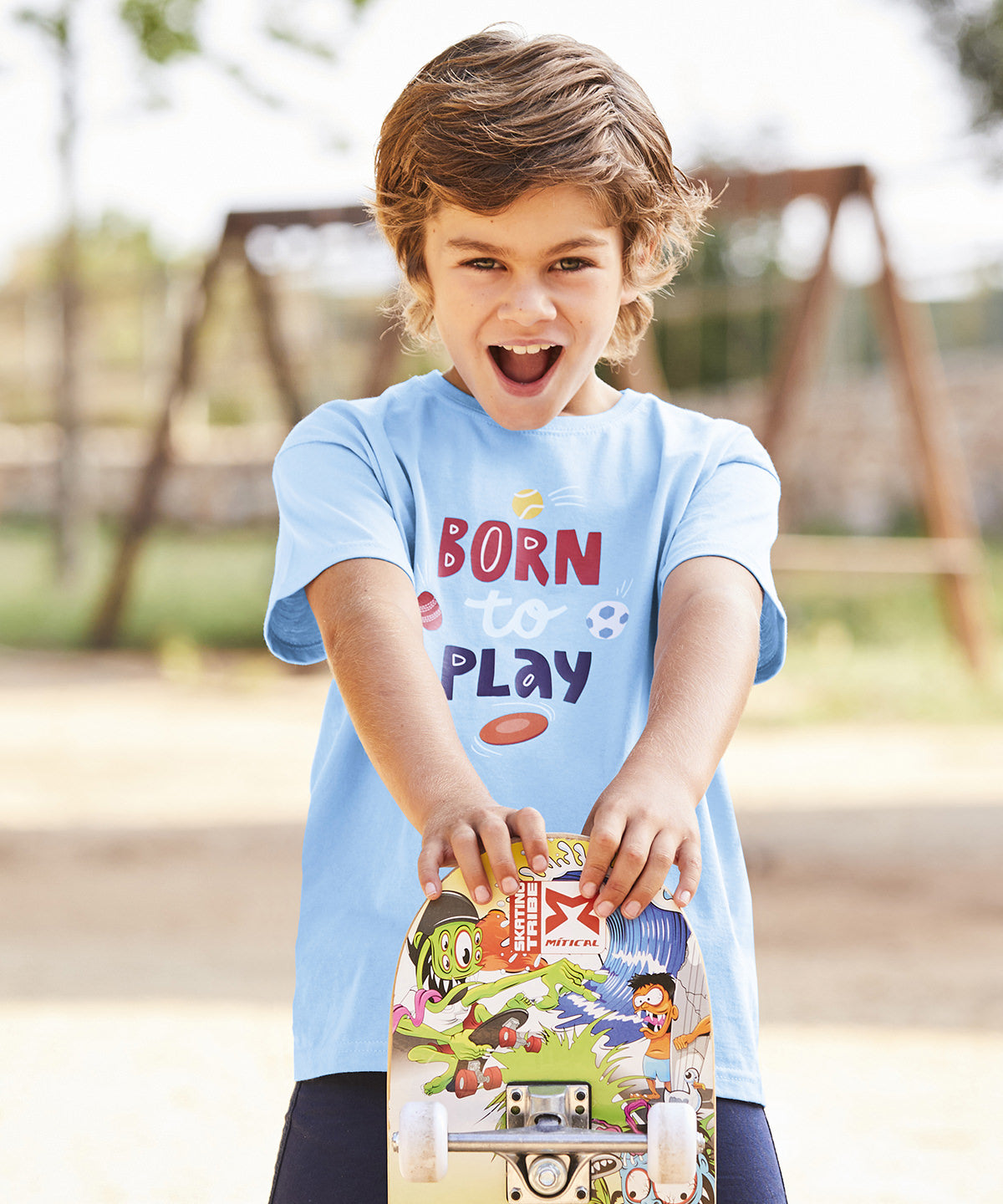 Fruit Of The Loom Kids Valueweight T-Shirt Navy Crew Neck 100% Cotton