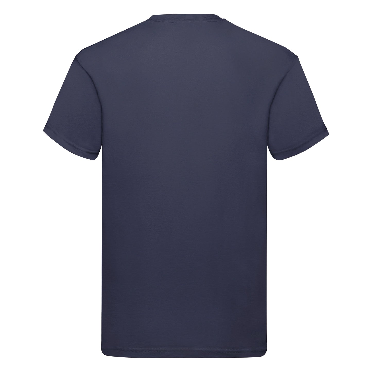 Fruit Of The Loom Original T-Shirt Deep Navy Rib Crew Neck 100% Cotton S-5XL