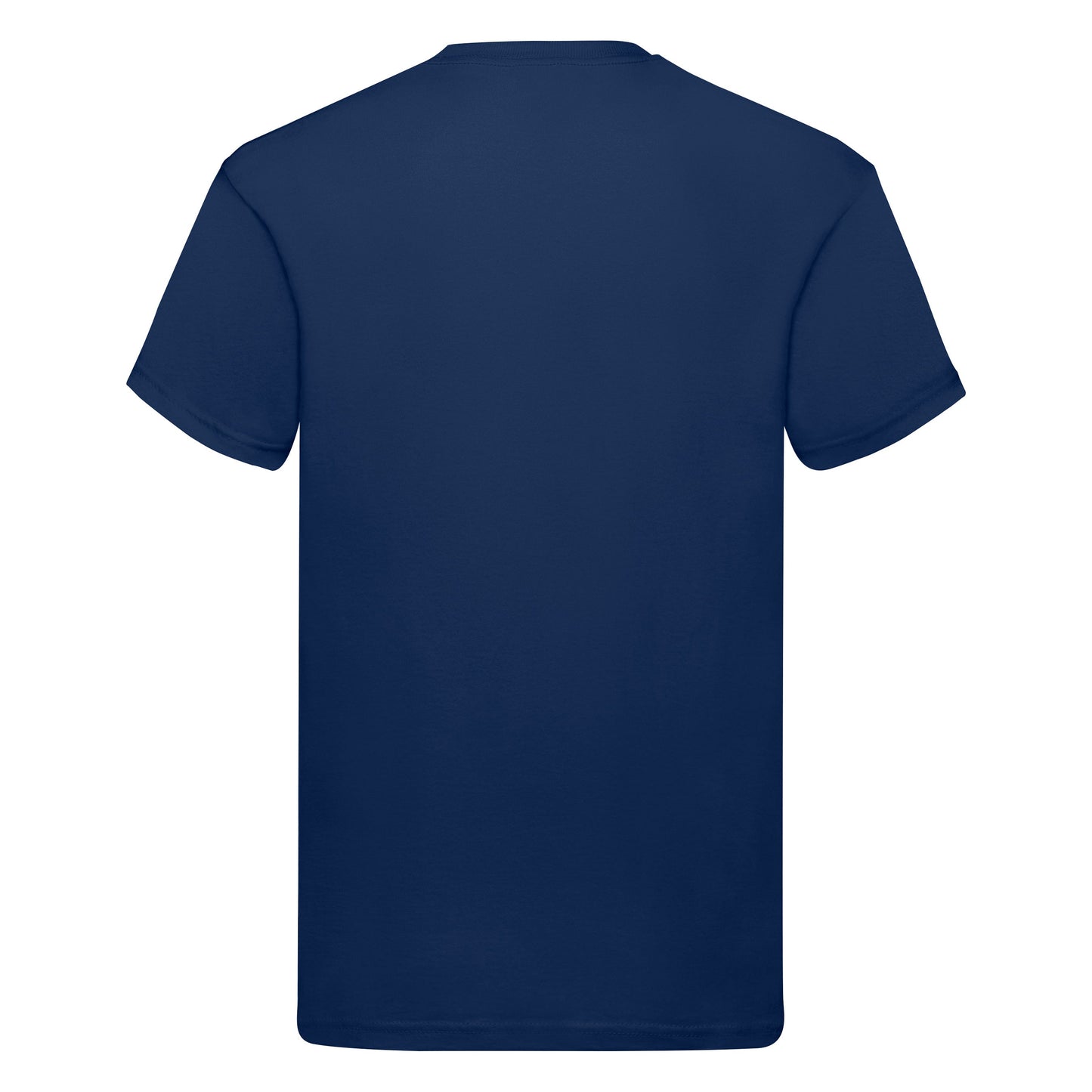 Fruit Of The Loom Original T-Shirt Navy Rib Crew Neck 100% Cotton Sizes S-5XL