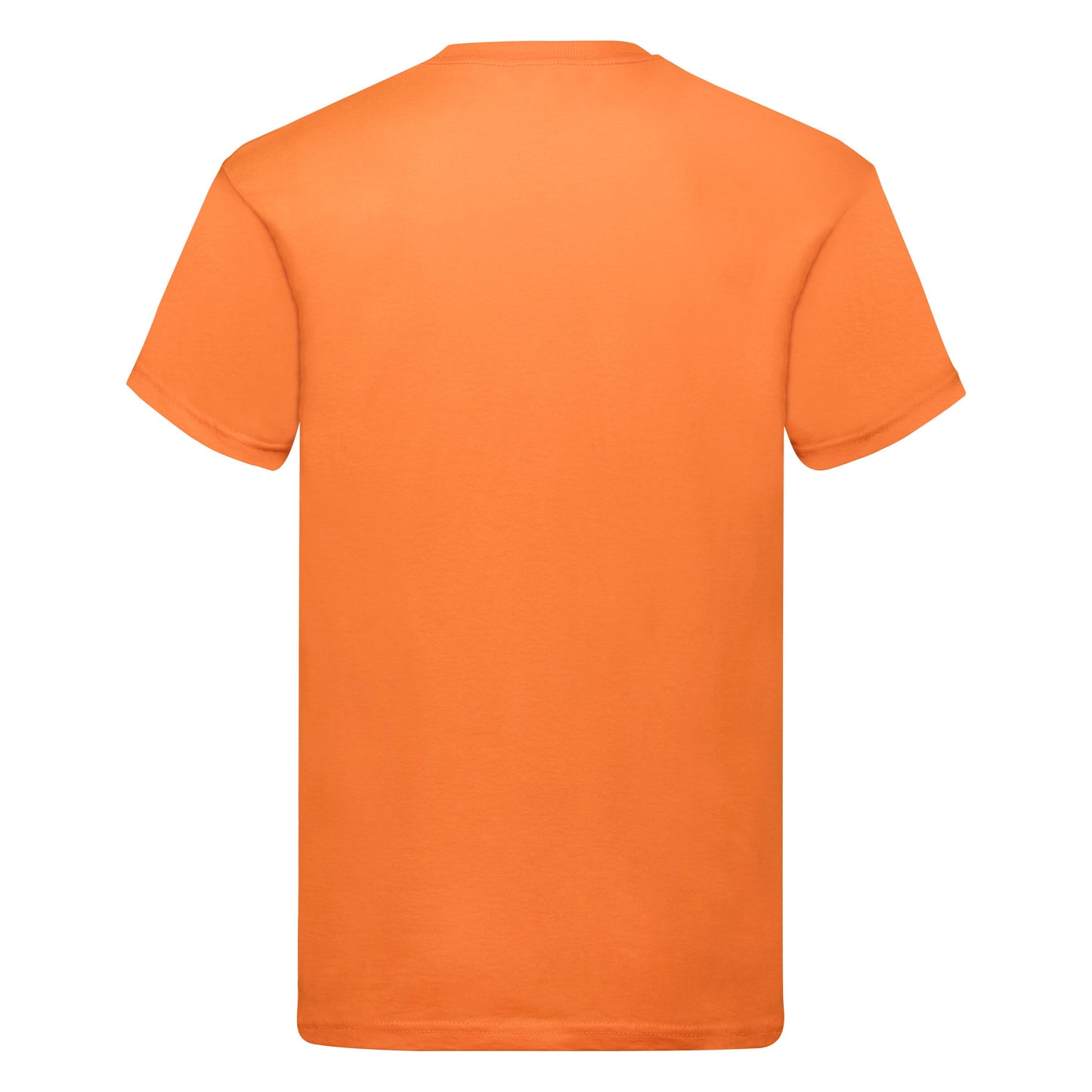 Fruit Of The Loom Original T-Shirt Orange Rib Crew Neck 100% Cotton S-5XL