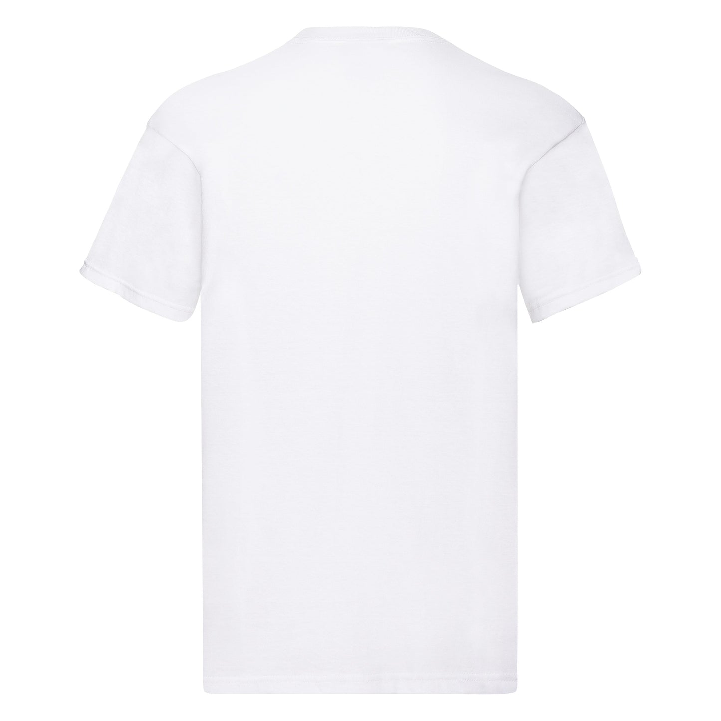 Fruit Of The Loom Original T-Shirt White Rib Crew Neck 100% Cotton Sizes S-5XL