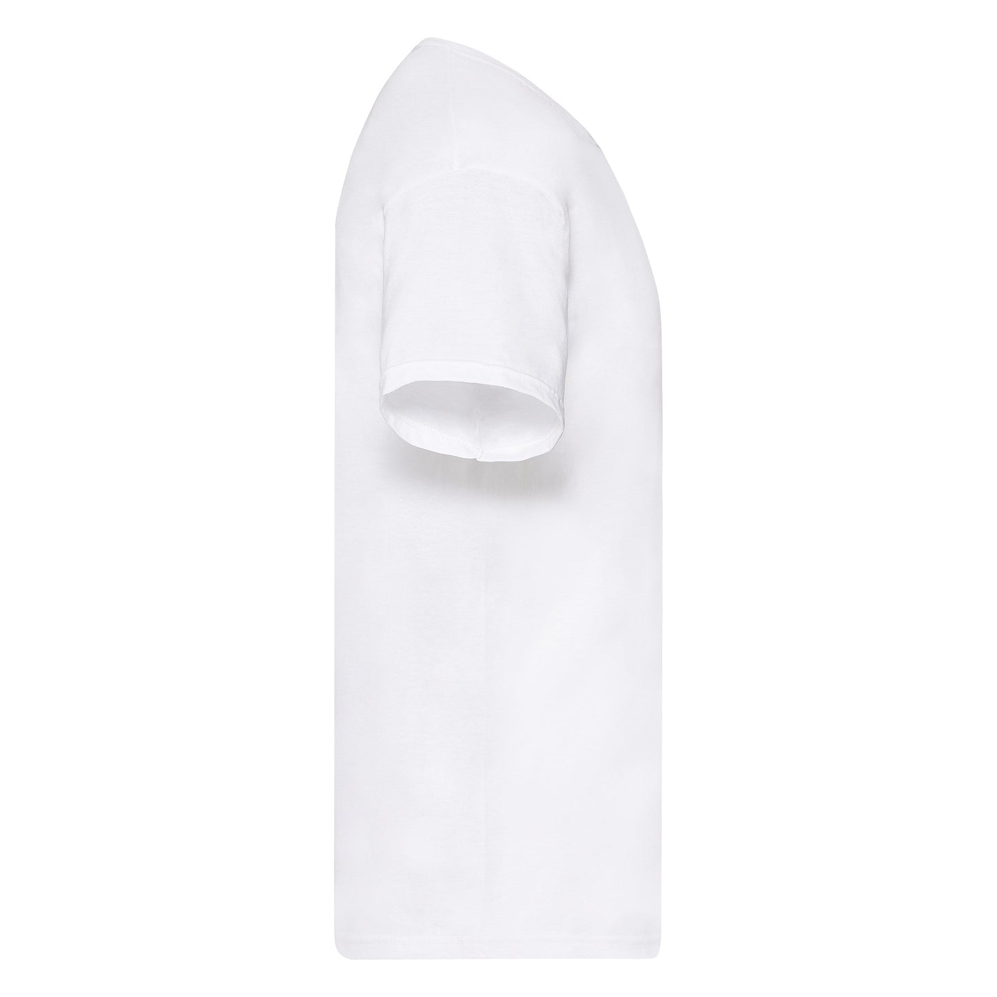 Fruit Of The Loom Original T-Shirt White Rib Crew Neck 100% Cotton Sizes S-5XL