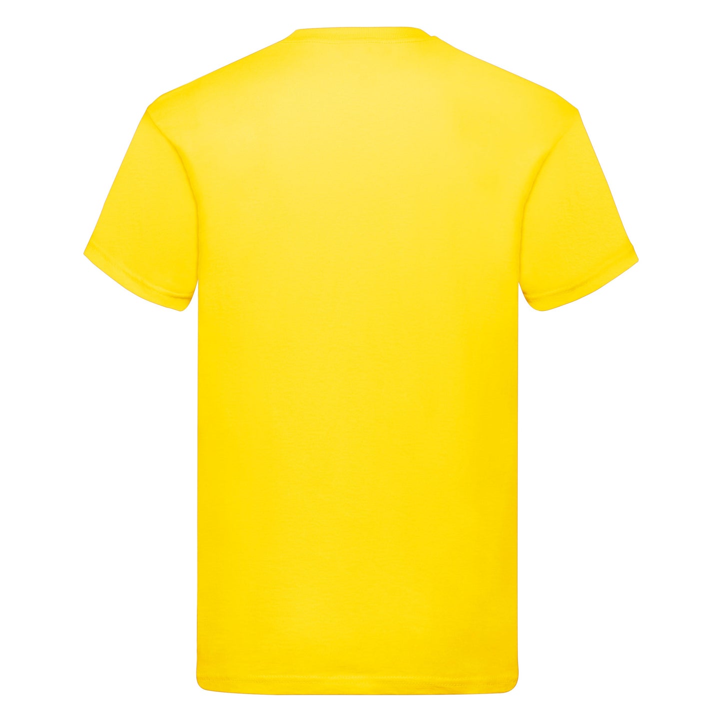 Fruit Of The Loom Original T-Shirt Yellow Rib Crew Neck 100% Cotton Sizes S-5XL