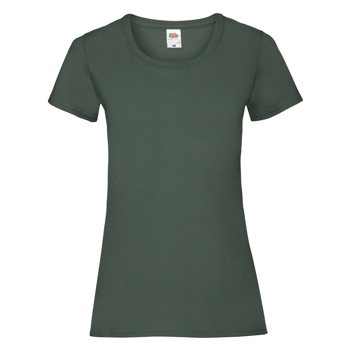 Fruit Of The Loom Women's Valueweight T-Shirt Bottle Green Feminine Fit