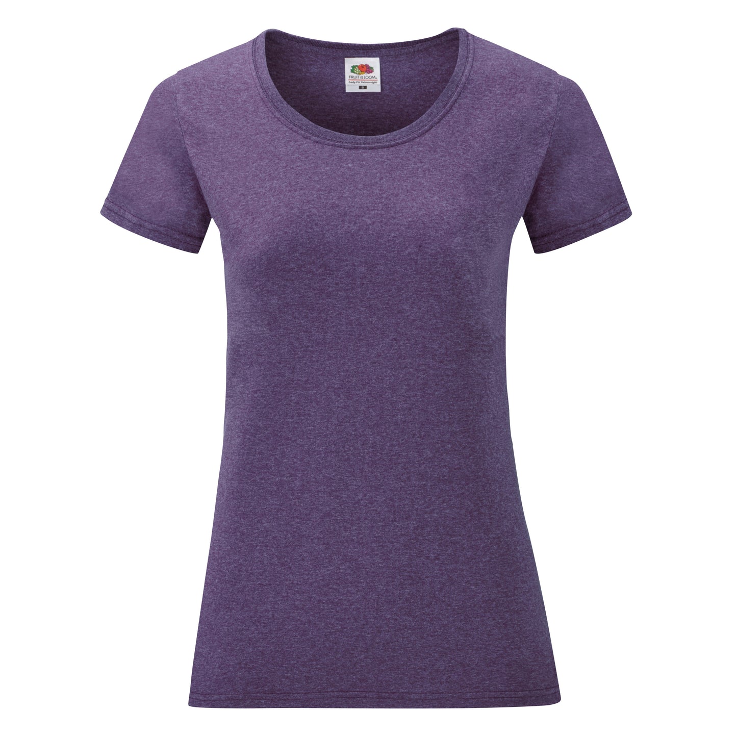 Fruit Of The Loom Women's Valueweight T-Shirt Heather Purple Feminine Fit