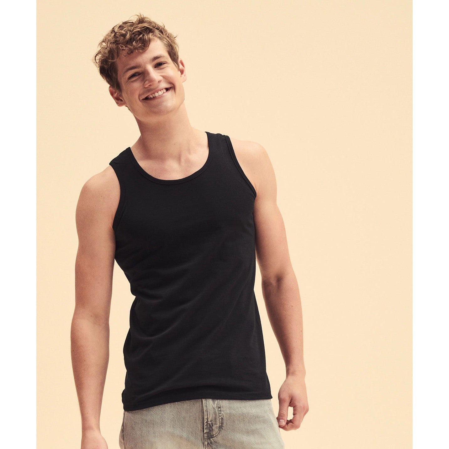 Fruit Of The Loom Valueweight Athletic Vest 100% Cotton Classic Fit S-5XL