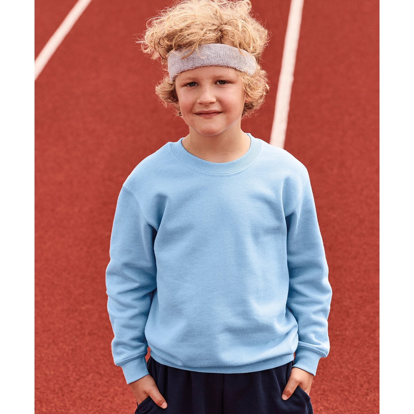 Fruit Of The Loom Kids Classic Sweatshirt 100% Cotton Comfortable Fit