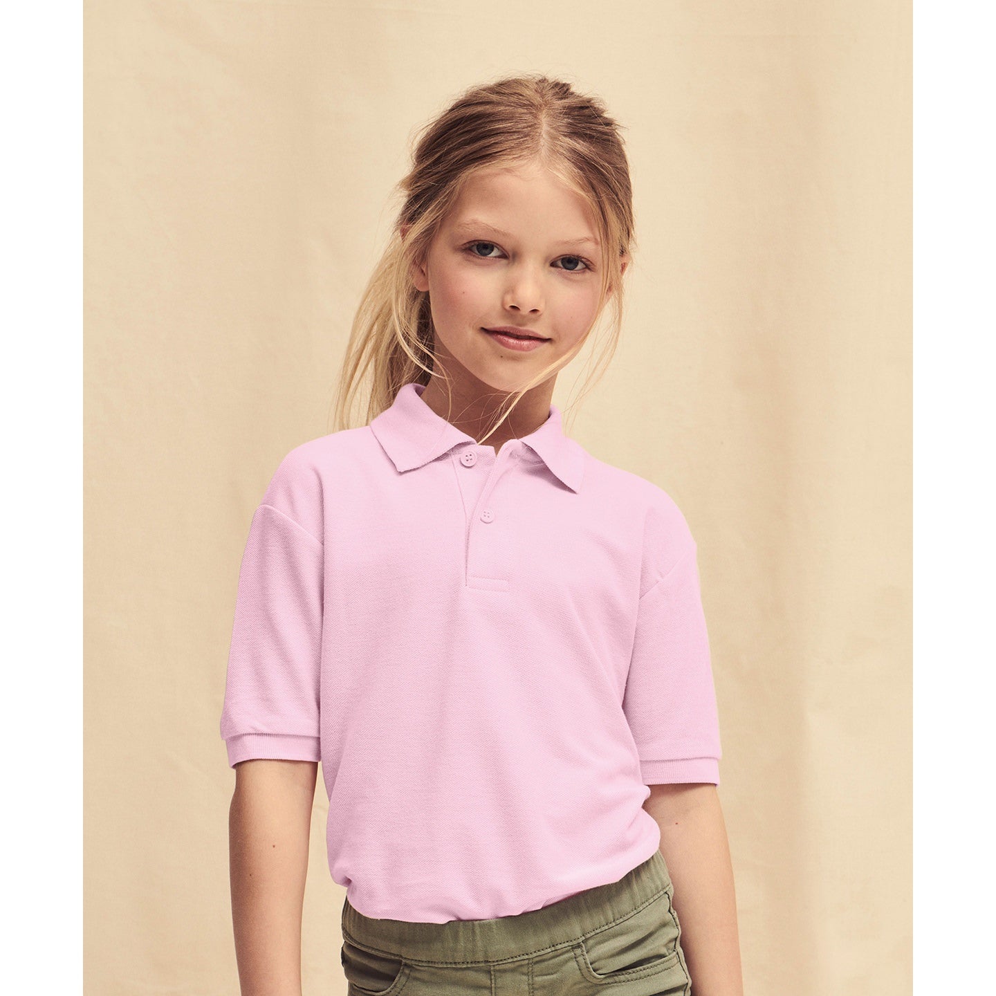 Fruit Of The Loom Kids 65/35 PiquÃ© Polo Shirt Easy Care Sports Schoolwear