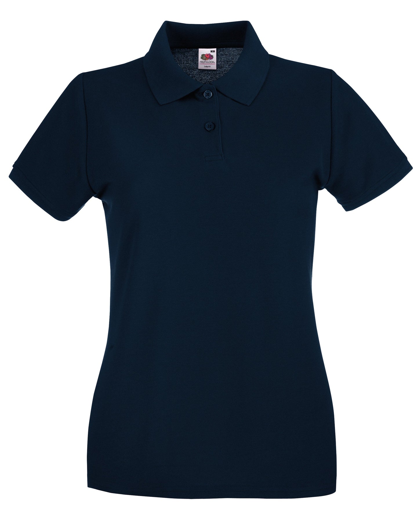 Fruit Of The Loom Women's Premium Polo Shirt Deep Navy Feminine Fit Size XS-2XL