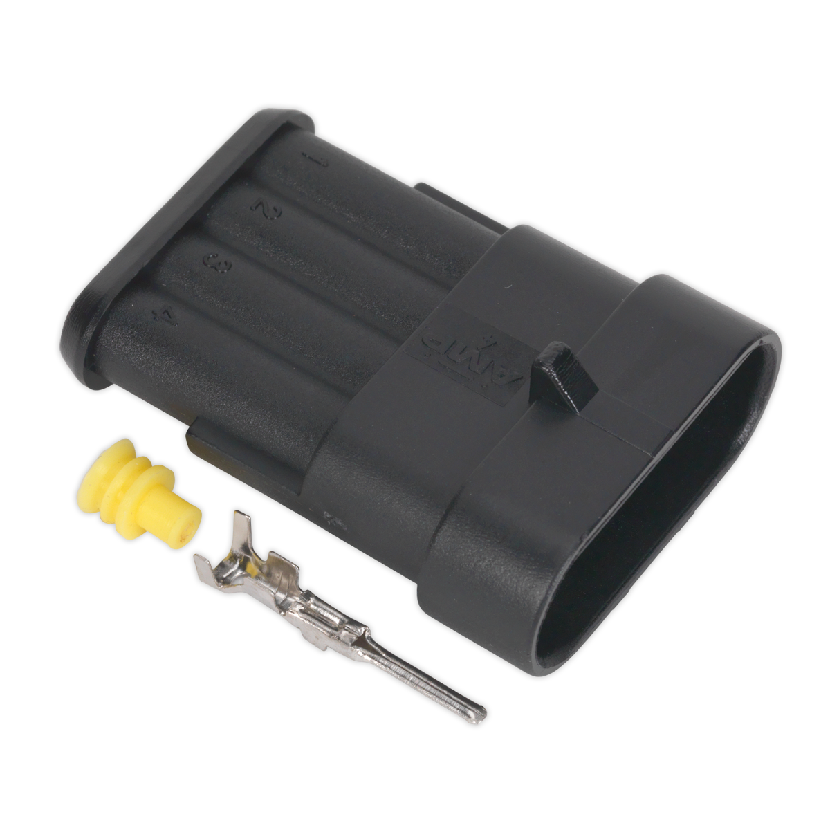 Sealey Superseal Male Connector 4-Way Waterproof IP65 Pack of 3 0.5-1.5mmÂ²